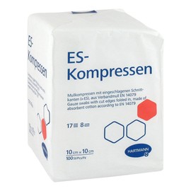 IT COMPRESSES non-sterile 10x10cm 8f, 100 Pieces