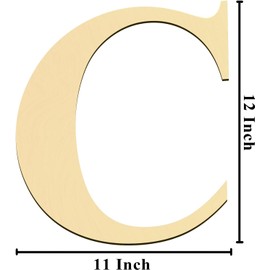 12Inch/30cm Tall Wooden Letters,0.7cm Thick Blank Wood Letters Unfinished Wood Letters Wood Alphabet Sign Boards for Wall Decor Wedding Birthday Party Decoration