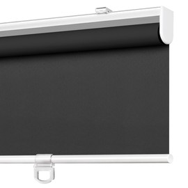 LazBlinds Cordless Roller Window Shades, Free-Stop Blackout Blinds for Windows, Thermal Insulated UV Protection Waterproof, Roll Up Blinds and Shades for Home, Office: 31'' W x 72'' H, Black