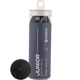Raquex Squash Balls - 3 or 12 Balls - 4 x Speed Options: Elite Double Yellow Dot, Intermediate Yellow Dot, Beginner Red Dot Squash Balls, Junior Blue Dot (Blue Dot)