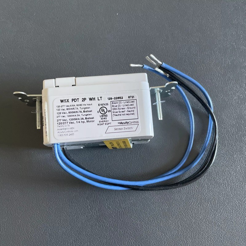 Sensor Switch Acuity Controls WSX PDT 2P WH LT *219V11