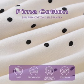 MEIDAYAI Womens Underwear Pima Cotton High Waisted Ladies Panties Full Coverage Briefs 8 Pack (Regular & Plus Size)