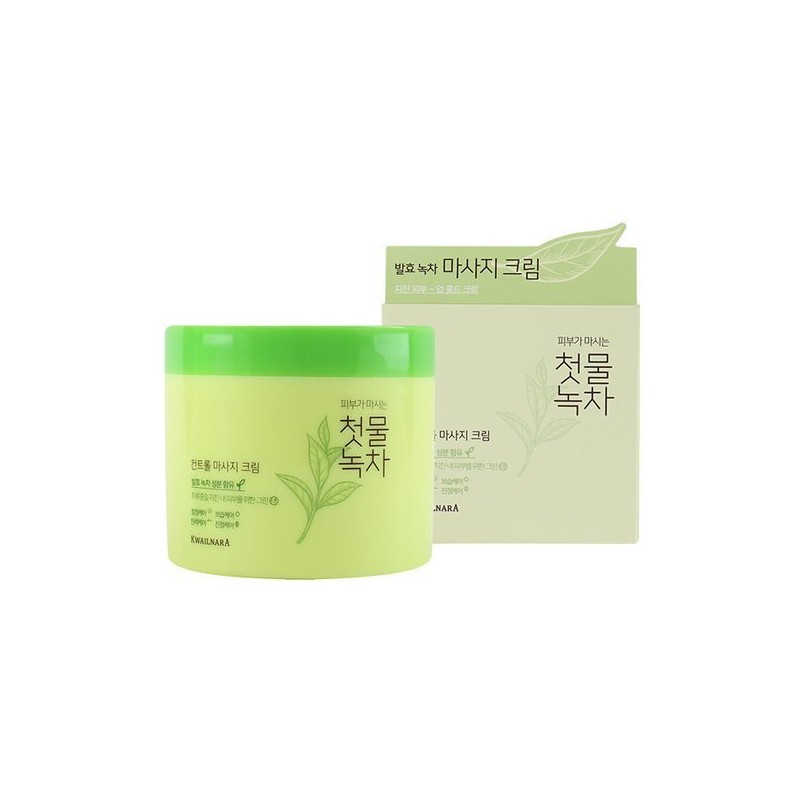 Chunmoolnokcha 과일나라 첫물녹차 컨트롤 마사지 크림 300g Fruit Country First