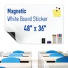 HeatPomelo Magnetic Whiteboard Sticker - Adhesive Backing 48" x 36"