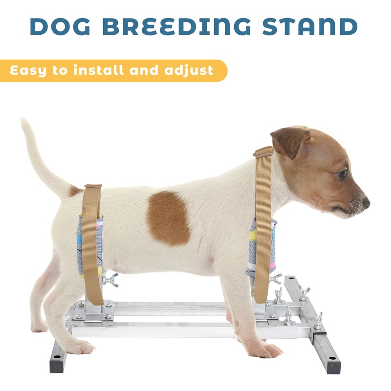 Mezurun Dog Breeding Stand（Multi-Specification） Stainless Steel Dog Breeding Stand，Shoulder height