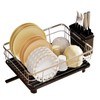 Growsun Stainless Steel Dish Drying Rack with Drainboard Dish Drainers