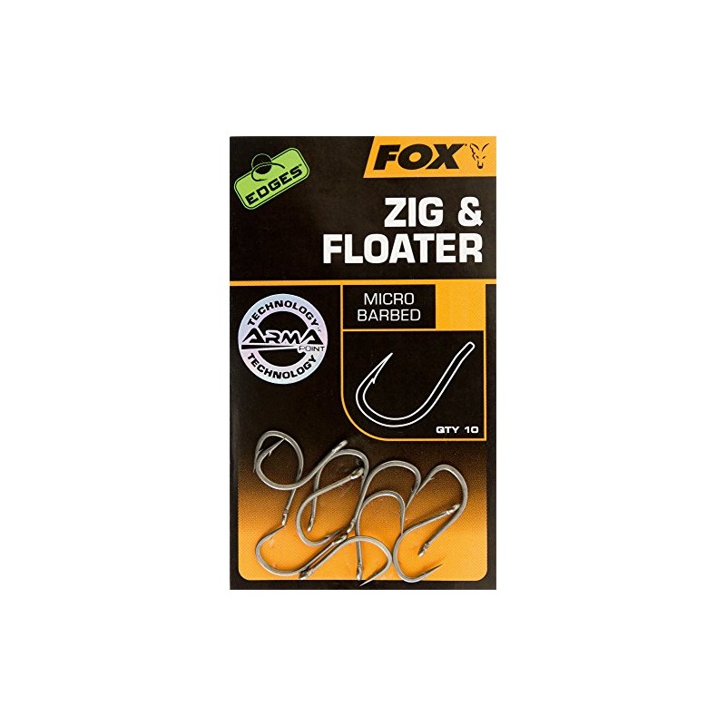 Fox Zig & Floater Hooks Micro Barbed Size 8 (chk213)