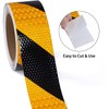 XFXIA Reflective Tape, 2 Inch x 65 Feet, Yellow Black