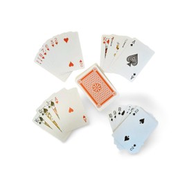 JKG® STANDARD PLAYING DECK OF CARDS - Plastic Coated | 52 Cards & 2 Jokers Deck | Poker, Snap, Black Jack, Solitaire, Rummy, Family Card Games