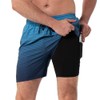 FREDRM Men's Swim Trunks with Compression Liner Quick Dry Bathing