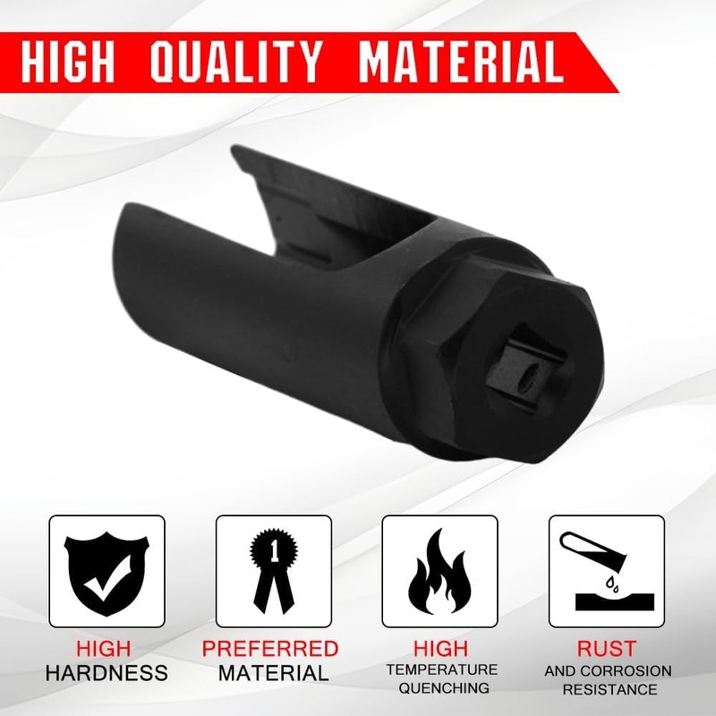 O2 Sensor Socket with Side Wire Cutout 3/8” Drive x