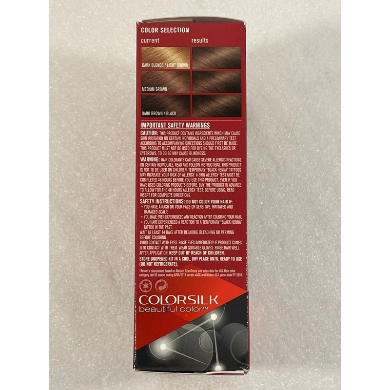 Revlon Colorsilk Permanent Hair Dye GEL #50 Light Ash Brown