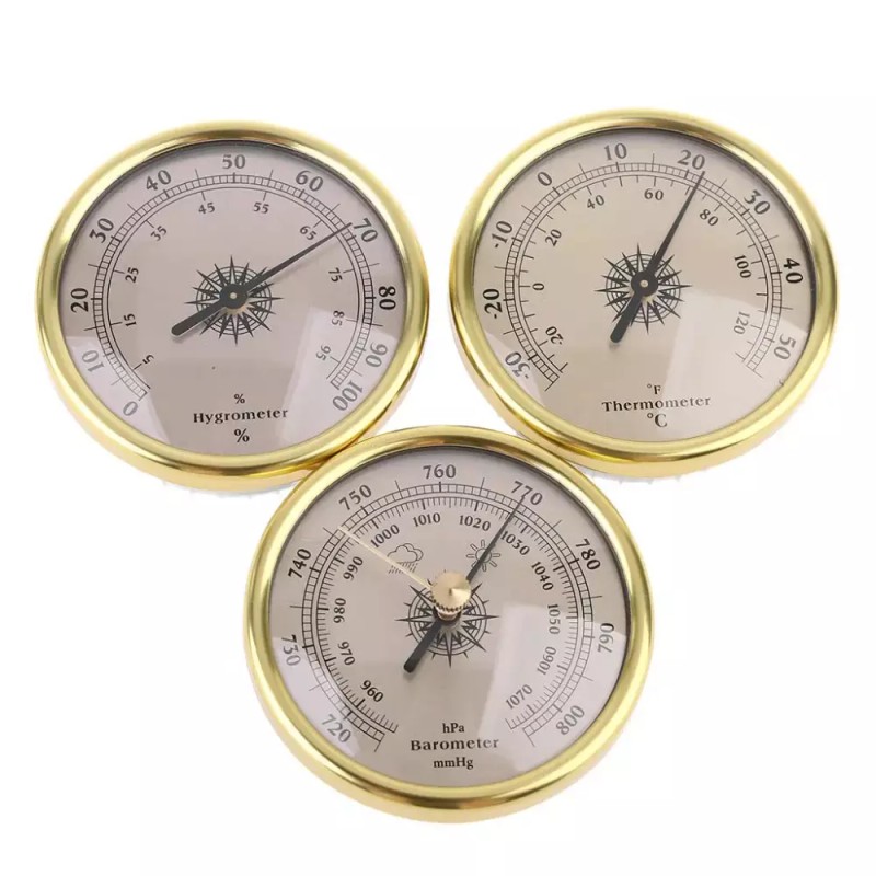 LIN 3 in 1 기압계 온도계 습도계 72mm 월마운트 임베디드