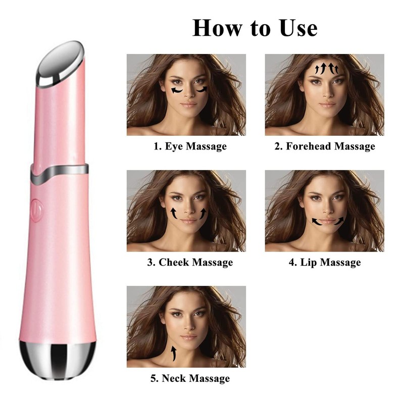 Ideal Swan Eye Massager Wand - Chargeable Facial Massager for