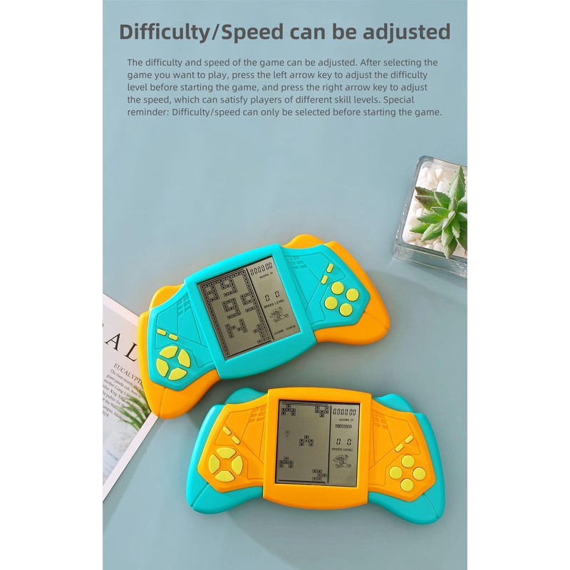 CZT Creative Brick game console Cool wing appearance Build in