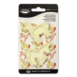 JEM 1102EP032 Pop It Mould Cutter-Unicorn, Llama