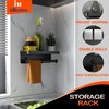 Double Toilet Paper Holder with Shelf, Commercial Toilet Paper Towel