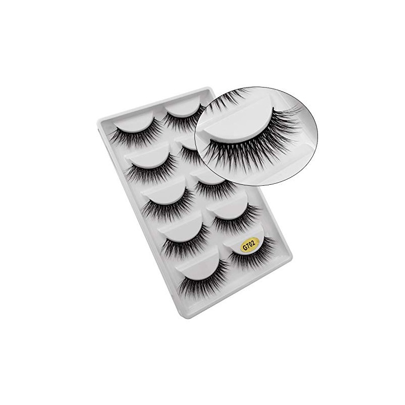 5 Pairs Mink Eyelashes Ultra Dense Stage Makeup Natural False