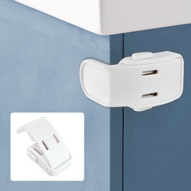 MAVEEK Spring Lock, Drawer Lock, Baby Guard, Cabinet Lock, Right Angle Lock, Kids Safety Lock, Baby Stopper, Child Lock, Baby Finger Scissors, Anti-Prank Prevention, Earthquake Prevention, No Tools