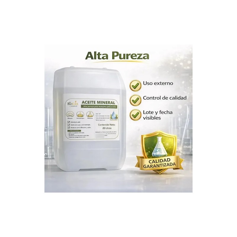 Aceite Mineral Cristalino Pcosmeticos,masajes,geles 20 Lts
