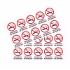 Unbranded ABSOLUTELY NO SMOKING stickers | white | outdoor durable