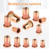 Pack of 120 Rivet Nuts M6 Insertion Nuts Carbon Steel