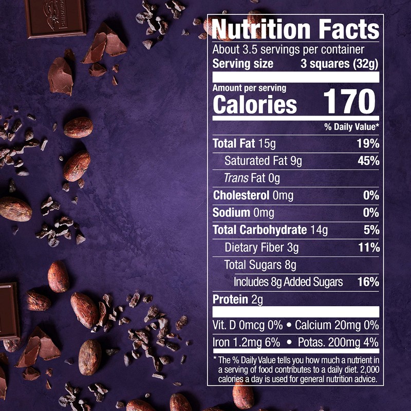 GHIRARDELLI Intense Dark Chocolate Squares, 72% Cacao Chocolate for Holiday
