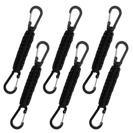 Giococo Paracord Keychain with Carabiner Clips 6 Pack paracord carabiner for Outdoor Activities, Camera, Keys, Traveling,Heavy Duty Paracord Lanyard for Men Camping Hiking