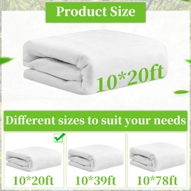 20x10Ft Mosquito Netting Garden Mesh Netting, Bug Insect Mosquito Fly Bird Net, Animals Barrier Protection Net, White 3x6 m
