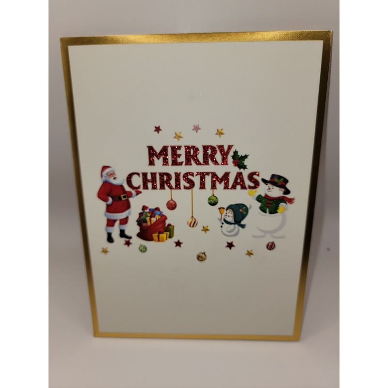 Pop Up Merry Christmas Greeting Card #9