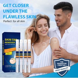 Skin Tag Removal Kit, Wart Remover, Cosmetic Liquid Pen for Face and Body Skin Tag Remover Tool, 4 Pack 3ml