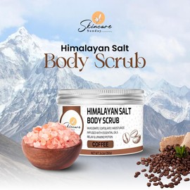 Skincare Sunday Himalayan Salt Body Scrub - | Invigorate | Exfoliate | Moisturize - relax & uniwnd potion (Pack of 3, Coffee)