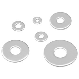 150 Pieces Stainless Steel Washer Set – Assorted Metal Flat Washers (M3,M4, M5, M6, M8, M10)