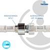 tecuro Reducer Adaptor Transition Piece for Sanitary Fittings Including Seals