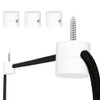 Zevnico 3 Pack Swag Hooks for Ceiling Lights, White Pendant