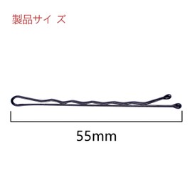 BRIIKPP 50 Pcs Hair Pins Easy Arrangement Hair Clip Bangs Hair Bundles Hairpin Arrangement, 2.2 inches (5.5 cm), Black