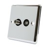 AET CPCTSSBL Polished Chrome Classical TV & Sky Black Insert-Coaxial