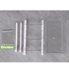 Yatmung 2 Pack Extra-Large Deli Drawer Organizer for Refrigerator Pull