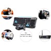 Keyboard Mouse Combos,Soke-Six Waterproof Multimedia 2.4GHz Wireless Gaming Keyboard with