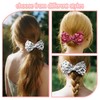 Bandana Hair Bow for Women Ribbon Hair Bows Paisley Hair