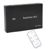 4Kx2K HD Multimedia Interface Switch 4X1 Mouse Keyboard Control Video