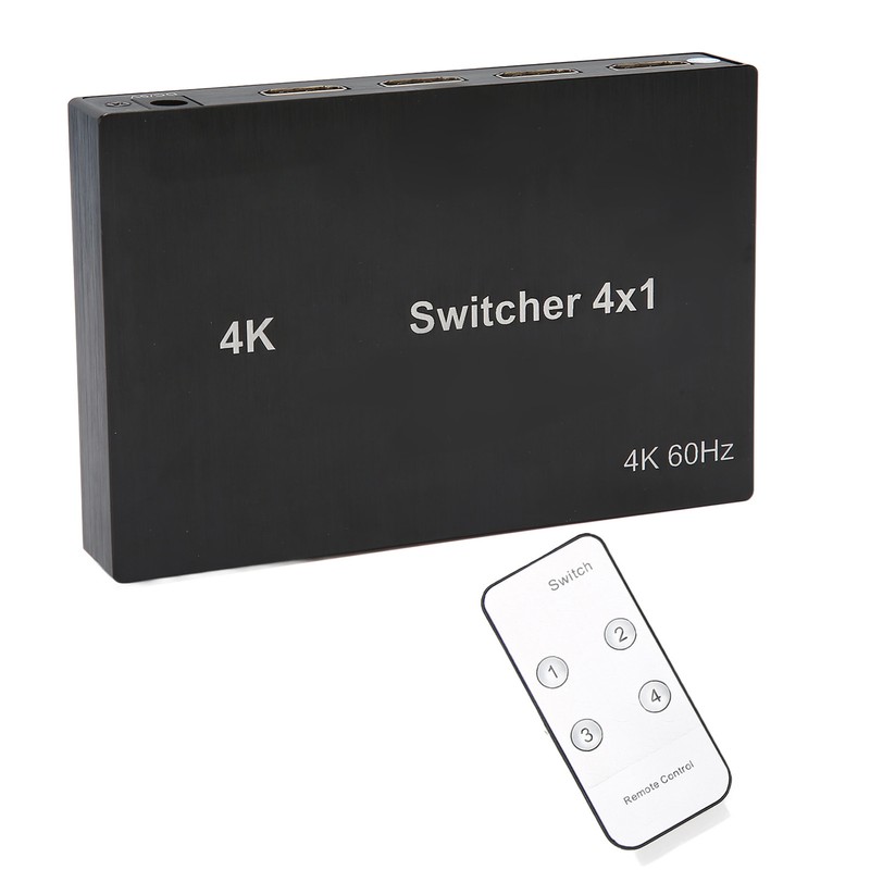 4Kx2K HD Multimedia Interface Switch 4X1 Mouse Keyboard Control Video
