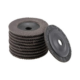 sourcing map Flap Discs, 320-grits 4" x 5/8" Abrasive Grinding Wheel Flap Sanding Discs Aluminum Oxide 10pcs