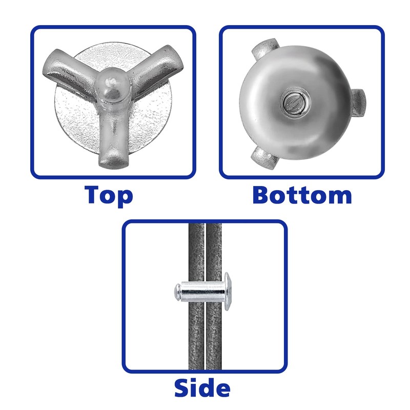 Tri-Fold Exploding Large Head Aluminum Pop Blind Rivets 3/16'' *