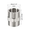 TOP-VIGOR 3Pcs Stainless Steel Pipe Fitting G1/2 Female to Female