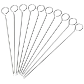 Westmark 10 Rouladennadeln, 10 cm, Edelstahl, Silber