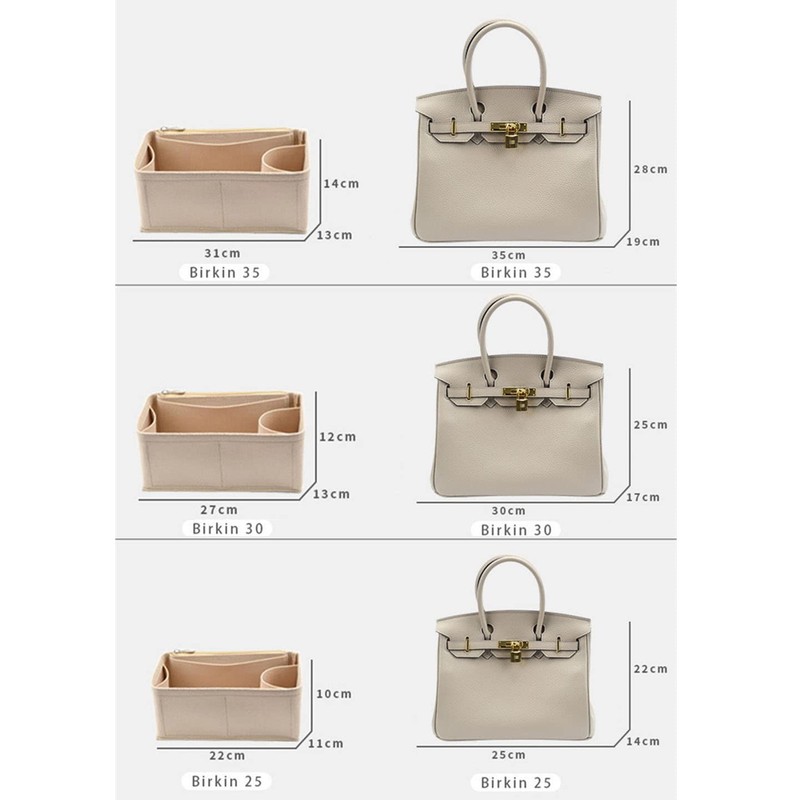 Lckaey - Organizador de bolso para Birkin 35 bolsas organizadoras