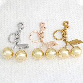 Zhoxod Cherry Keychain, Cute Purse Charms for Handbags, Realistic Cherry Bag Charms，Cherry Keychian Accessories