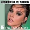 QIDSTERS Forest Green Matte Single Eyeshadow, Lightweight Blendable Mini Eye