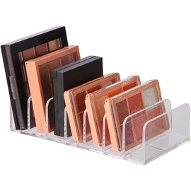 Organizadores de Paletas de Sombras de Ojos, Organizadores de Paletas de Maquillaje de 7 Secciones, Organizador de Maquillaje Acrílico para Almacenamiento de Cosméticos